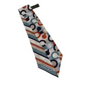 Coach Signature Silk Skinny Scarf Willy purse charm